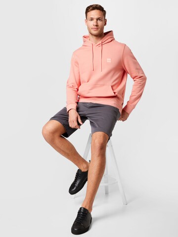 BOSS - Sweatshirt 'Wetalk' em rosa