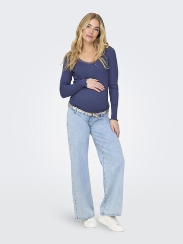 Only Maternity Shirt 'OLMXena' in Blauw