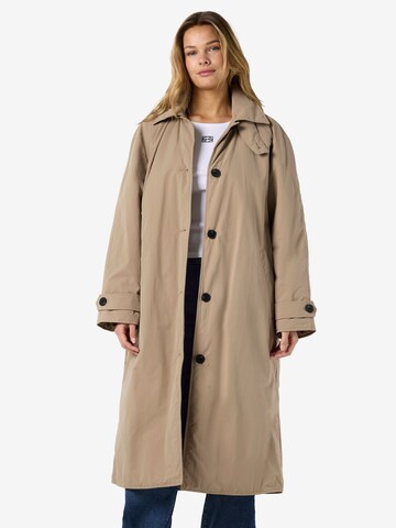 Noisy may Tussenmantel 'NMCarlie' in Beige: voorkant