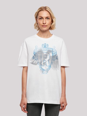 F4NT4STIC Oversized shirt 'Harry Potter Ravenlaw Eeagle Crest' in Wit: voorkant
