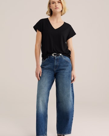 WE Fashion Тениска в черно