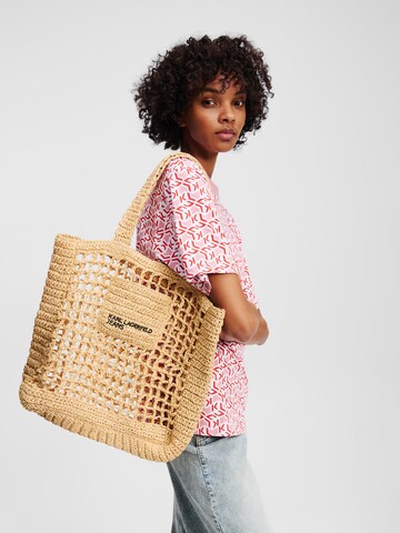 KARL LAGERFELD JEANS Shopper in Beige: front