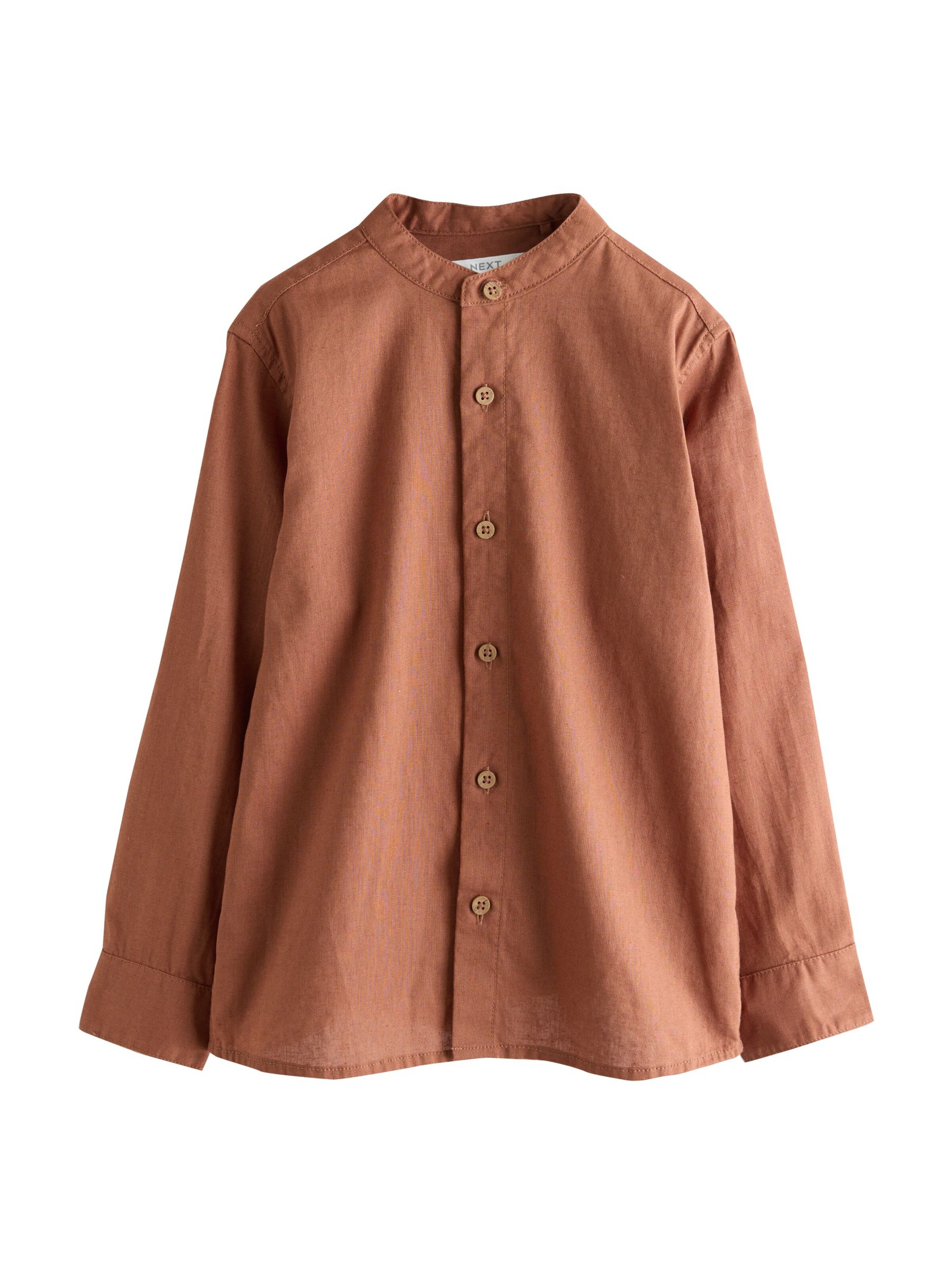 Next Πουκάμισο σε καφέ: μπροστά