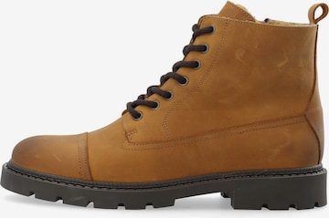 Bianco Lace-up boots 'JEFF' in Brown: front