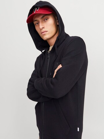 JACK & JONES Sweat jacket in Black