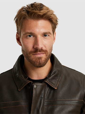 PME Legend - Chaqueta de entretiempo 'Iconic Hudson leather jacket' en marrón
