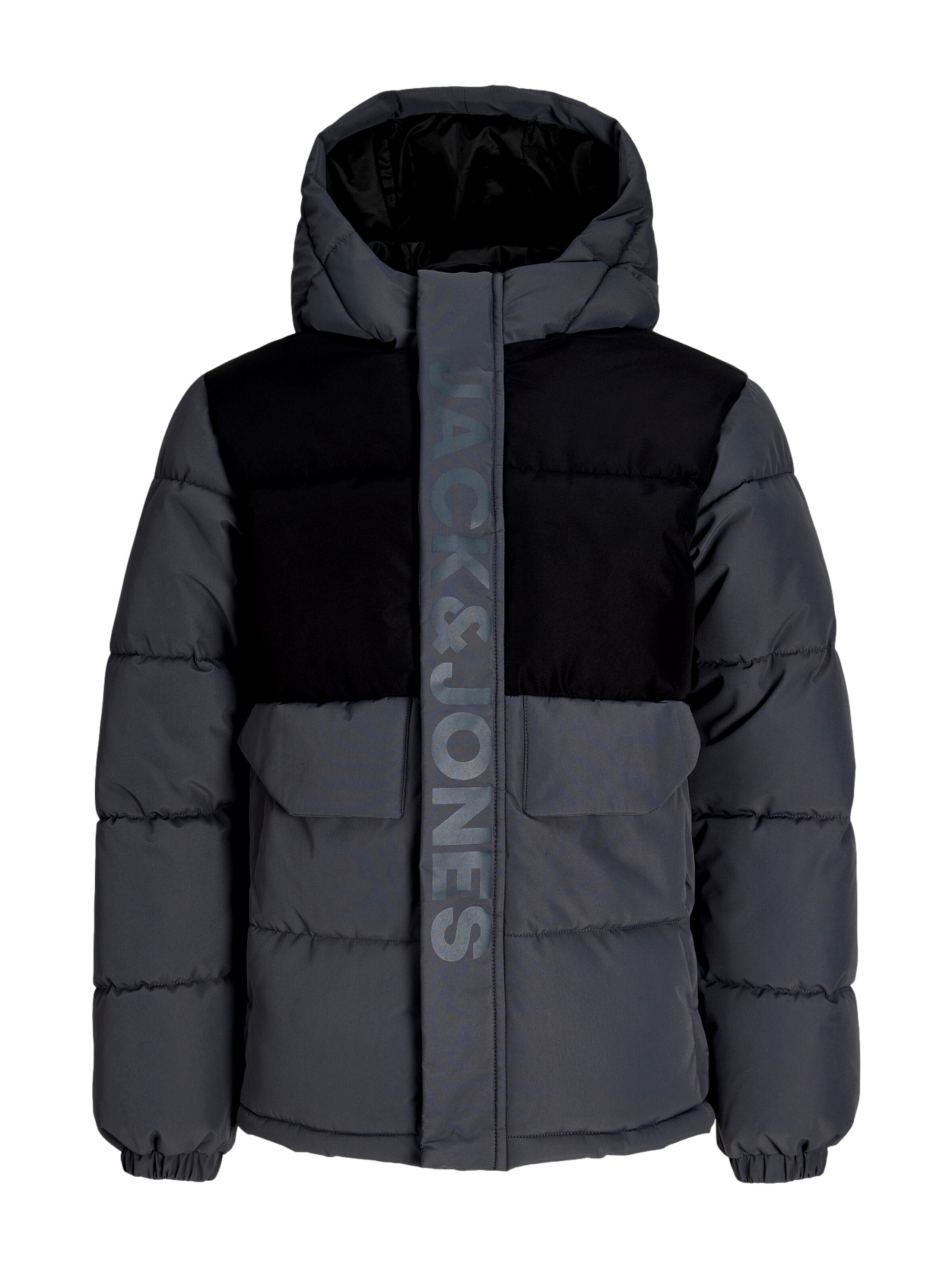 Jack & Jones Junior Jacke 'JCOSpeed' in Grau: Vorderseite