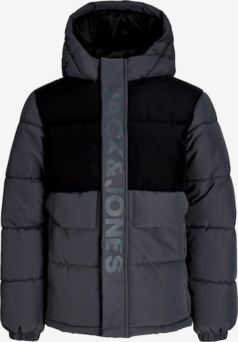 Jack & Jones Junior Jacke 'JCOSpeed' in Grau: Vorderseite