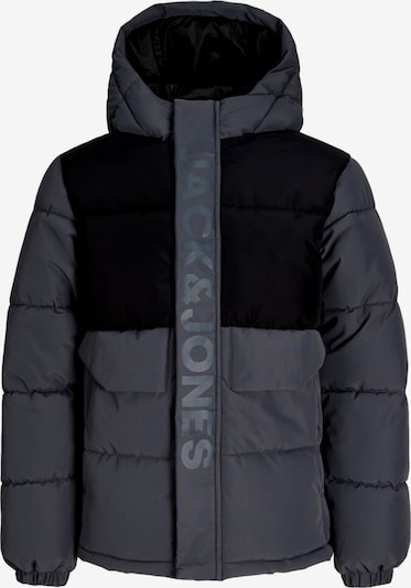 Jack & Jones Junior Winter jacket 'JCOSpeed' in 128 in Graphite / Black, Item view