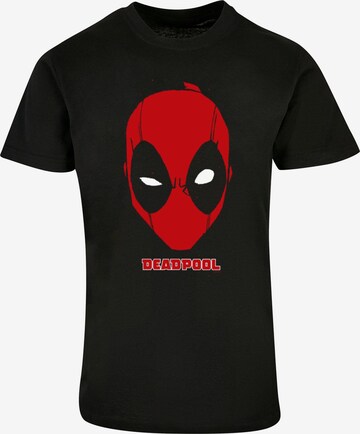 Maglietta 'Deadpool - Mask' di ABSOLUTE CULT in nero: frontale