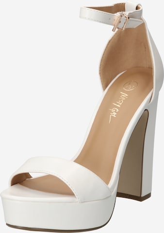 Nasty Gal Slingback Pumps 'On the Rise' in White: front