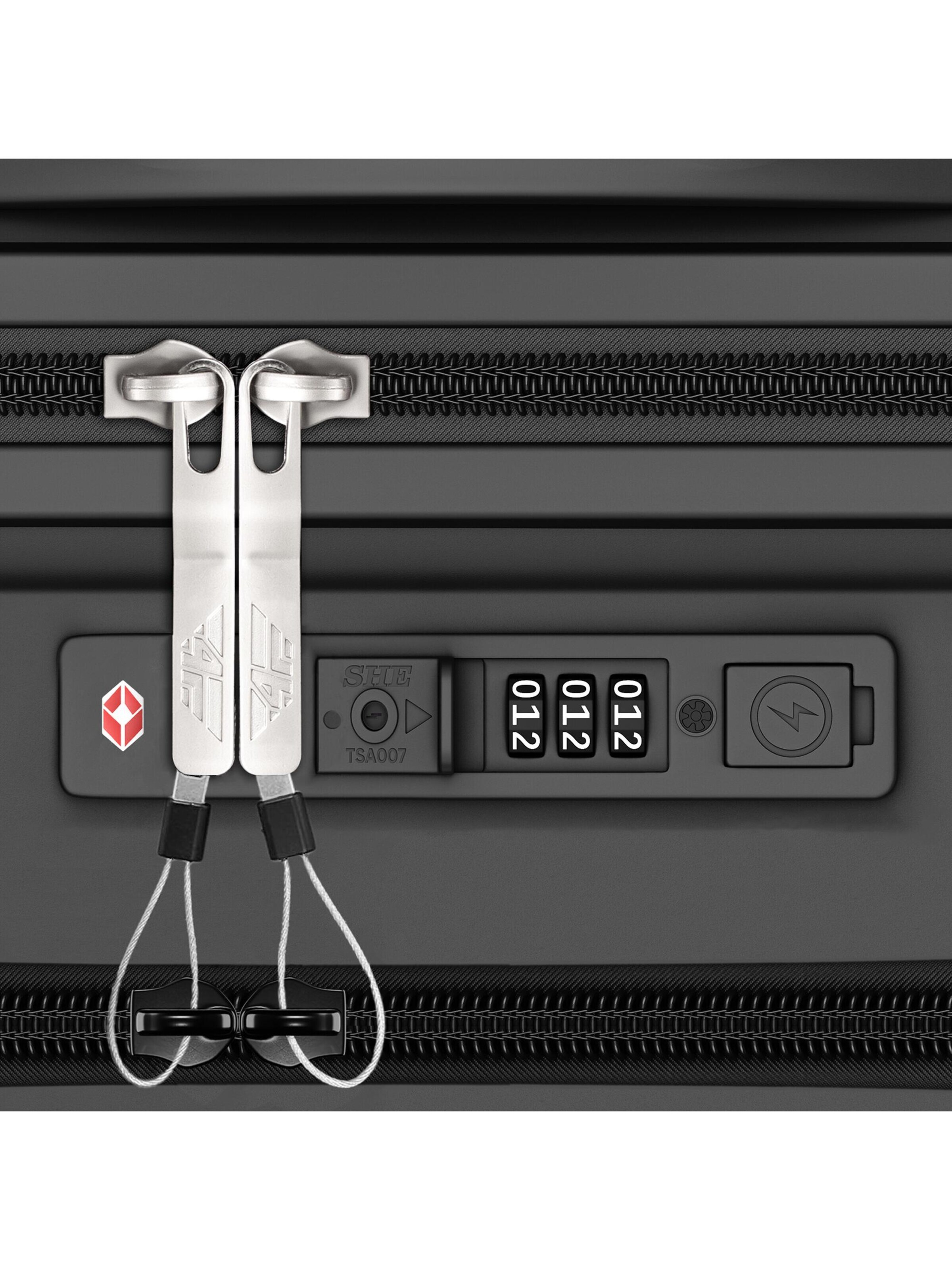 4FLY Suitcase Set 'Linea Lux' in Grey