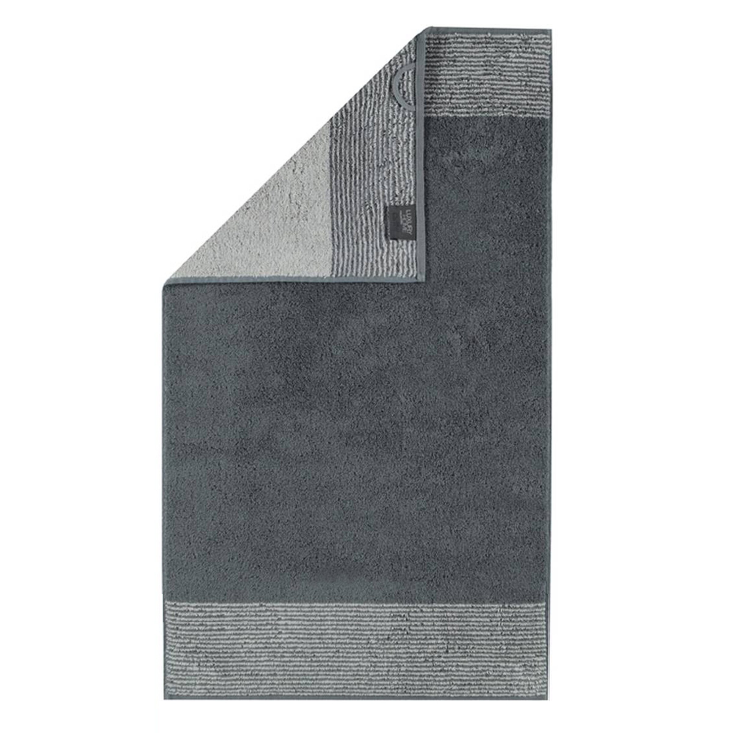 Serviette Cawö en gris : devant