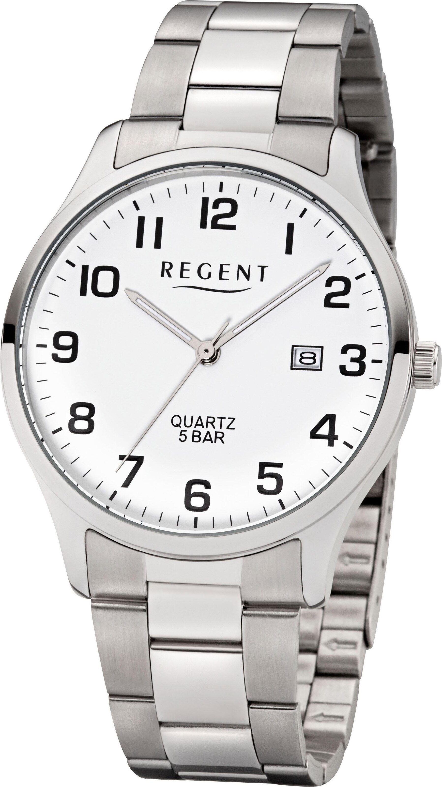 REGENT Analog Watch in Silver: front