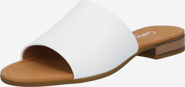 GABOR Mules in White: front