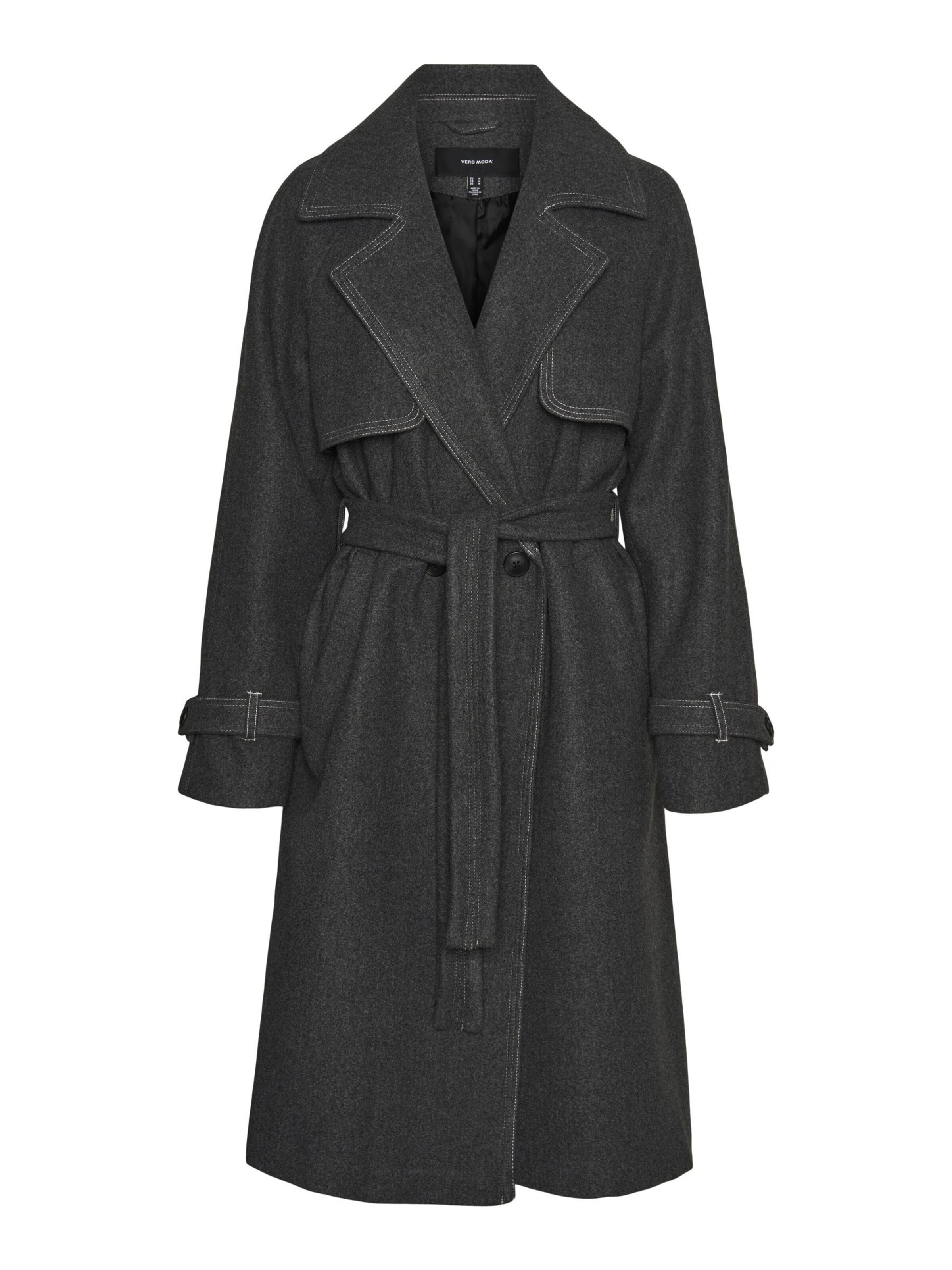 VERO MODA Overgangsfrakke 'POPMILEY' i grå: forside