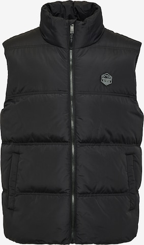 Threadbare Vesta 'Gilet Lethame' – černá: přední strana