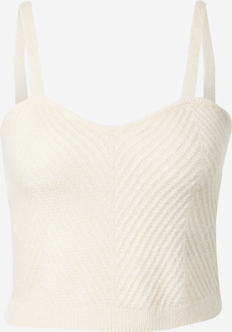 VERO MODA Knitted top 'JOLEEN' in White: front