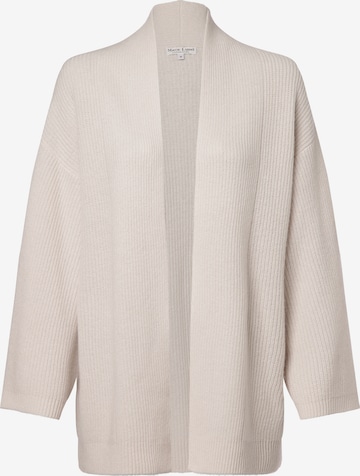 Marie Lund Knit Cardigan in Beige: front