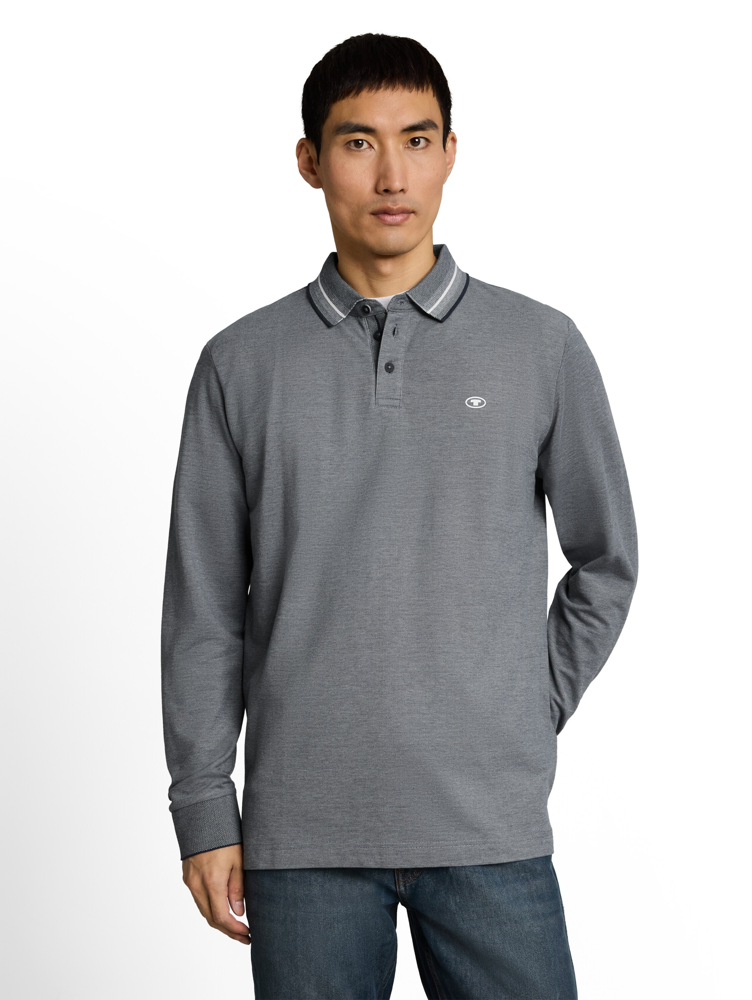 TOM TAILOR Shirt in Blauw: voorkant