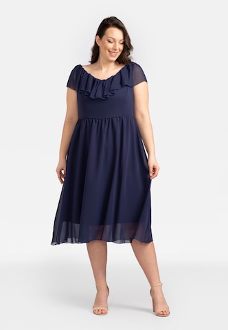 Karko Cocktail Dress 'MILANO' in Blue: front