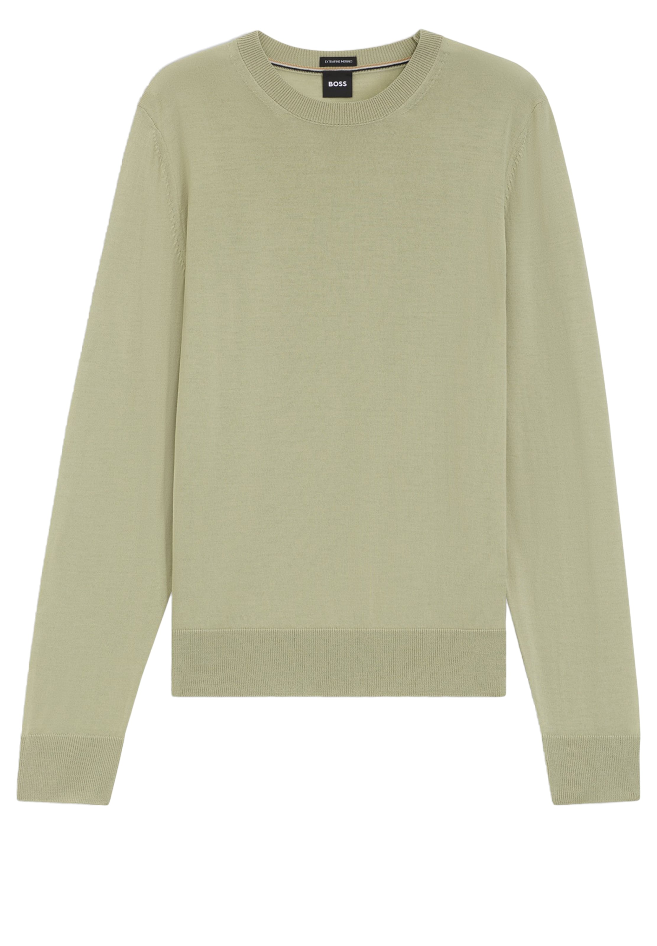 BOSS Sweater 'Leno ' in Green: front