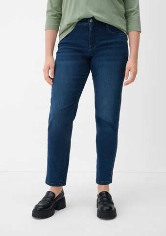 TRIANGLE Slimfit Jeans in Blauw: voorkant