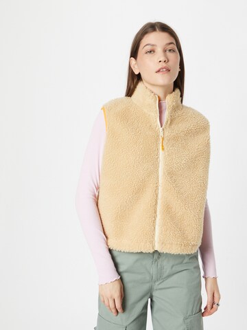 LEVI'S ® Γιλέκο 'Super Fluff Sherpa Vest' σε μπεζ: μπροστά