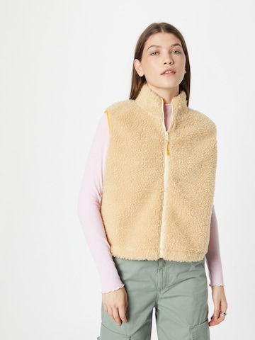 LEVI'S ® Bodywarmer 'Super Fluff Sherpa Vest' in Beige: voorkant