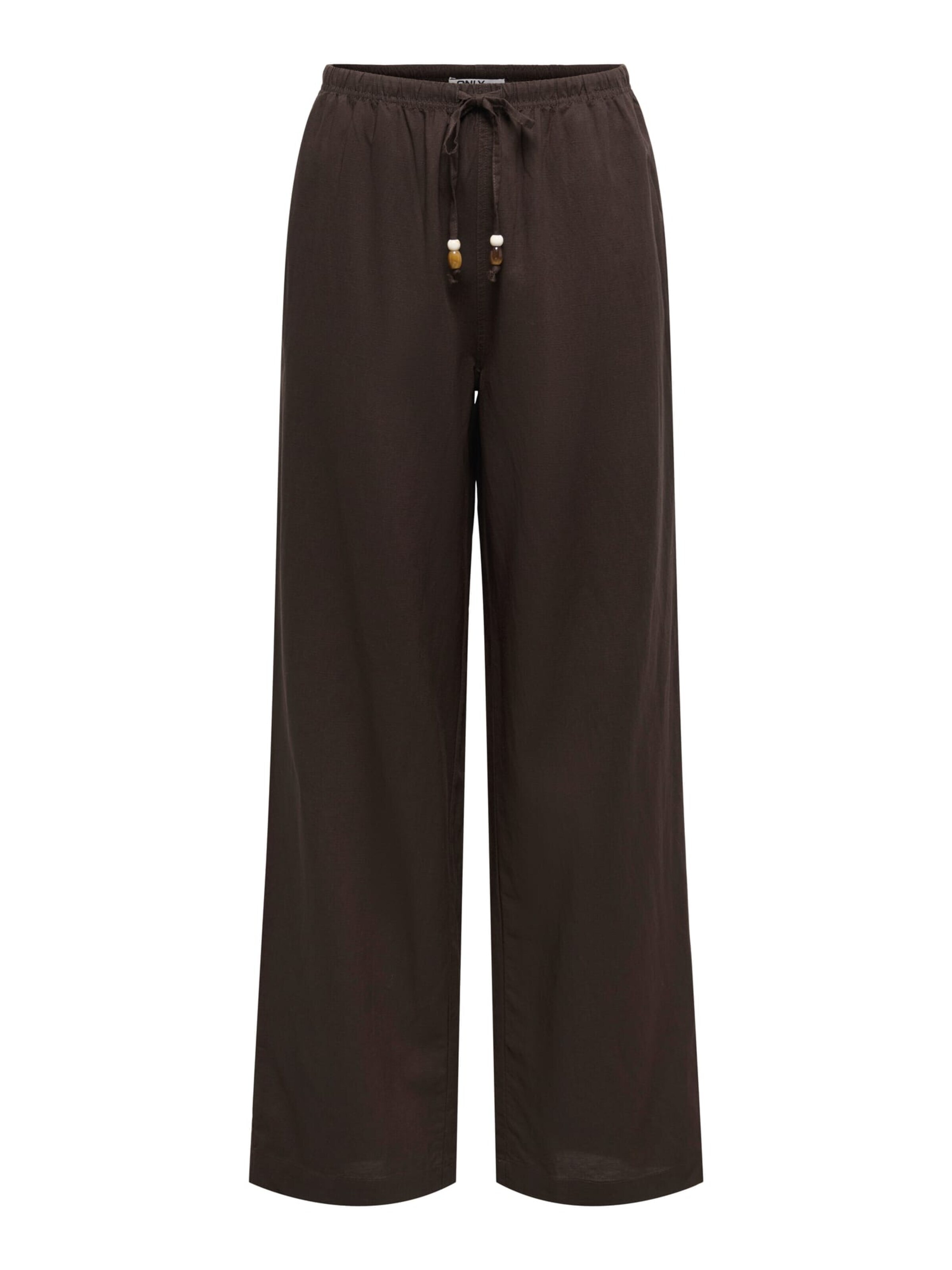 ONLY Baggy Broek 'Isola' in Bruin: voorkant
