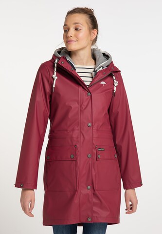 Schmuddelwedda Raincoat in Red: front