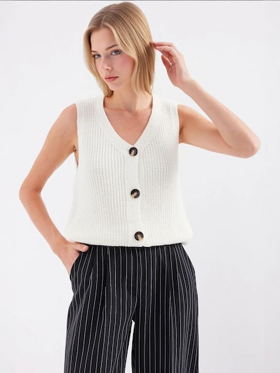 Bigdart Knitted Vest in Beige, Item view