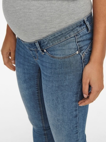 Only Maternity Slimfit Jeans 'Iris' i blå