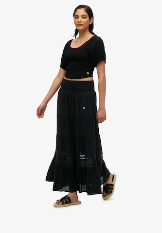 Superdry Skirt 'Ibiza' in Black