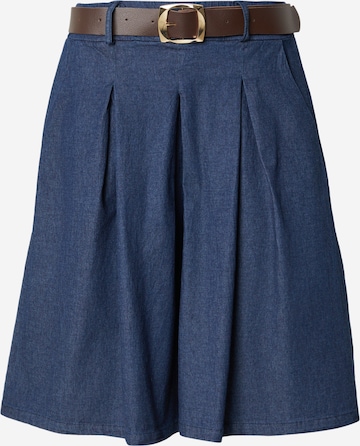 mėlyna ZABAIONE Plačios klešnės Klostuotos kelnės 'Ta44ija': priekis