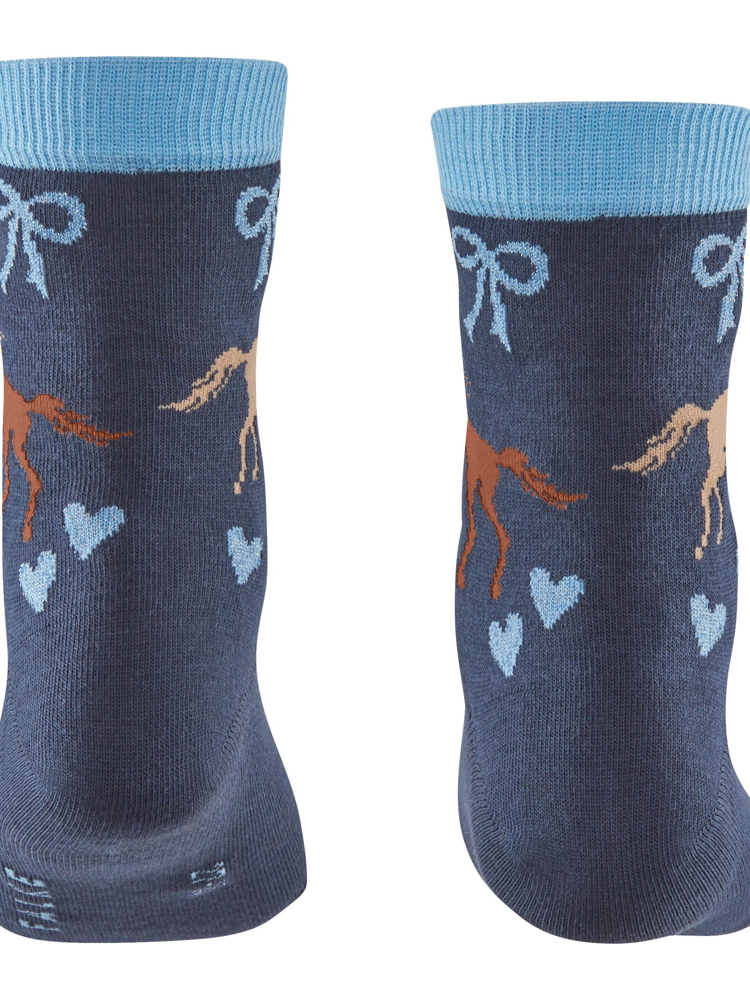 FALKE Socks 'Western Horses' in Blue