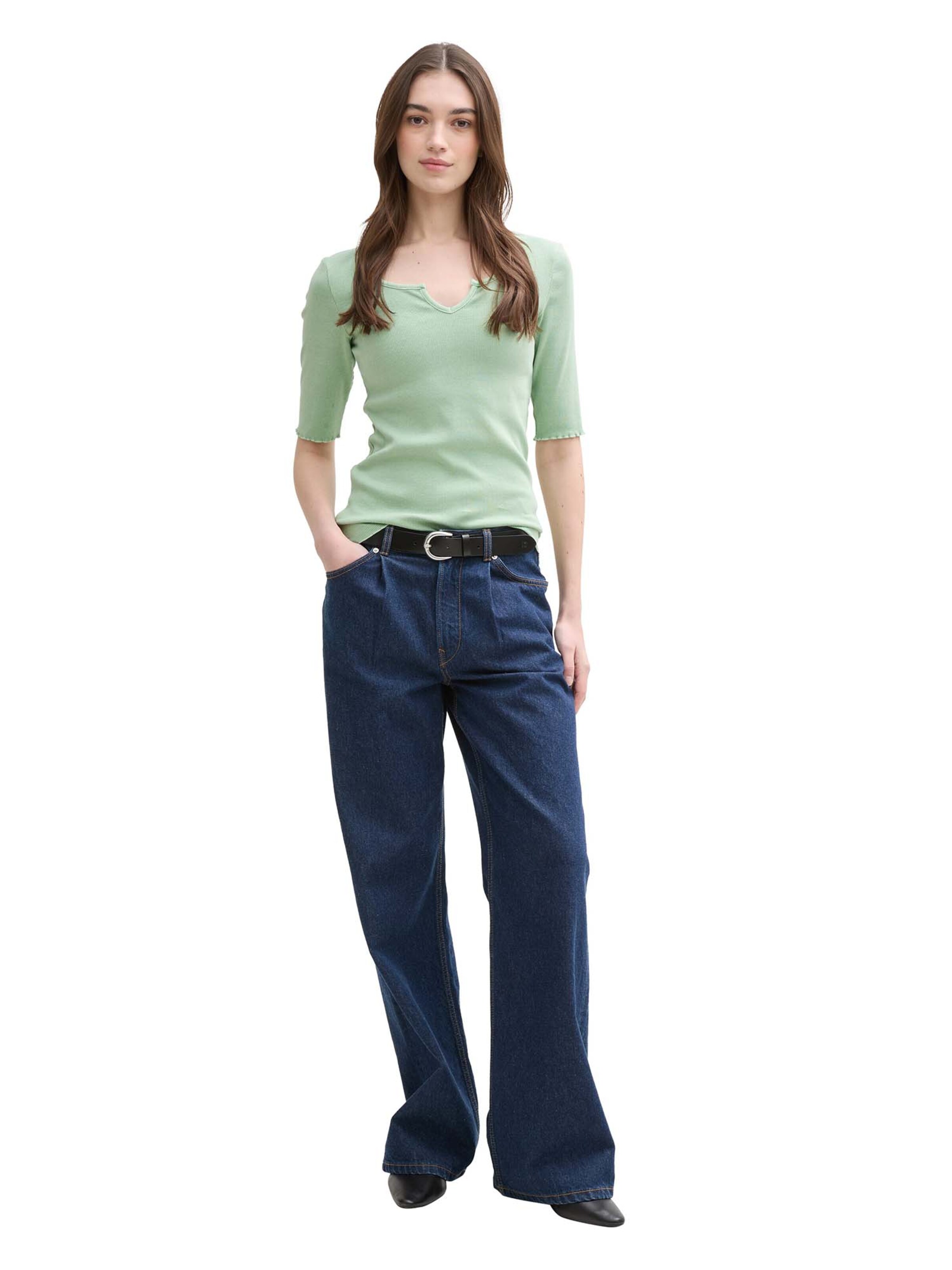 Tricou de la TOM TAILOR DENIM pe verde