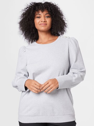 Sweat-shirt Dorothy Perkins Curve en gris : devant