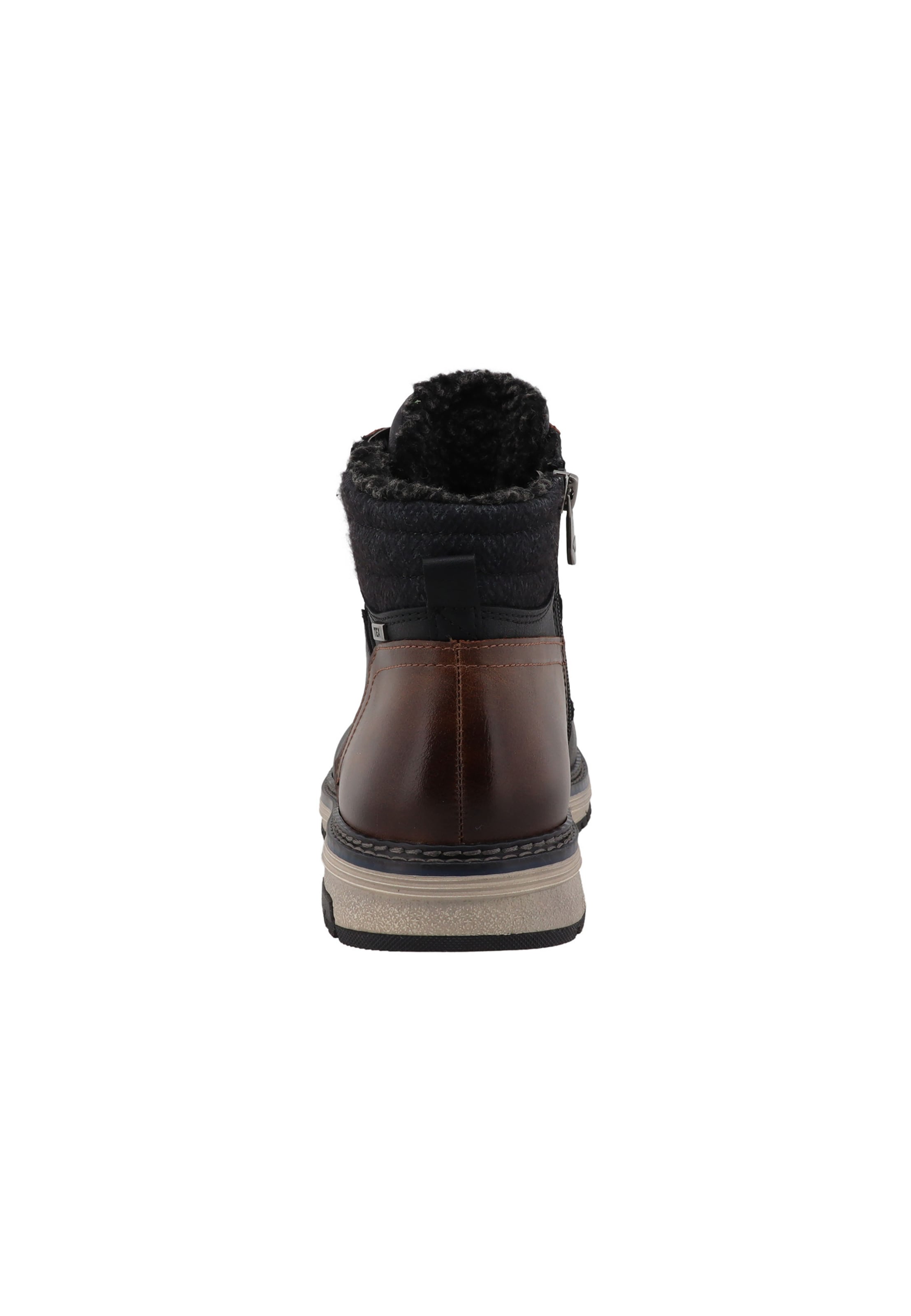 TOM TAILOR - Botas com atacadores em preto