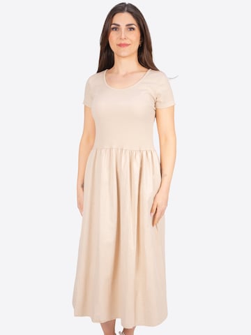 Seasons of April Sommerkleid 'Ayda' in Beige: Vorderseite