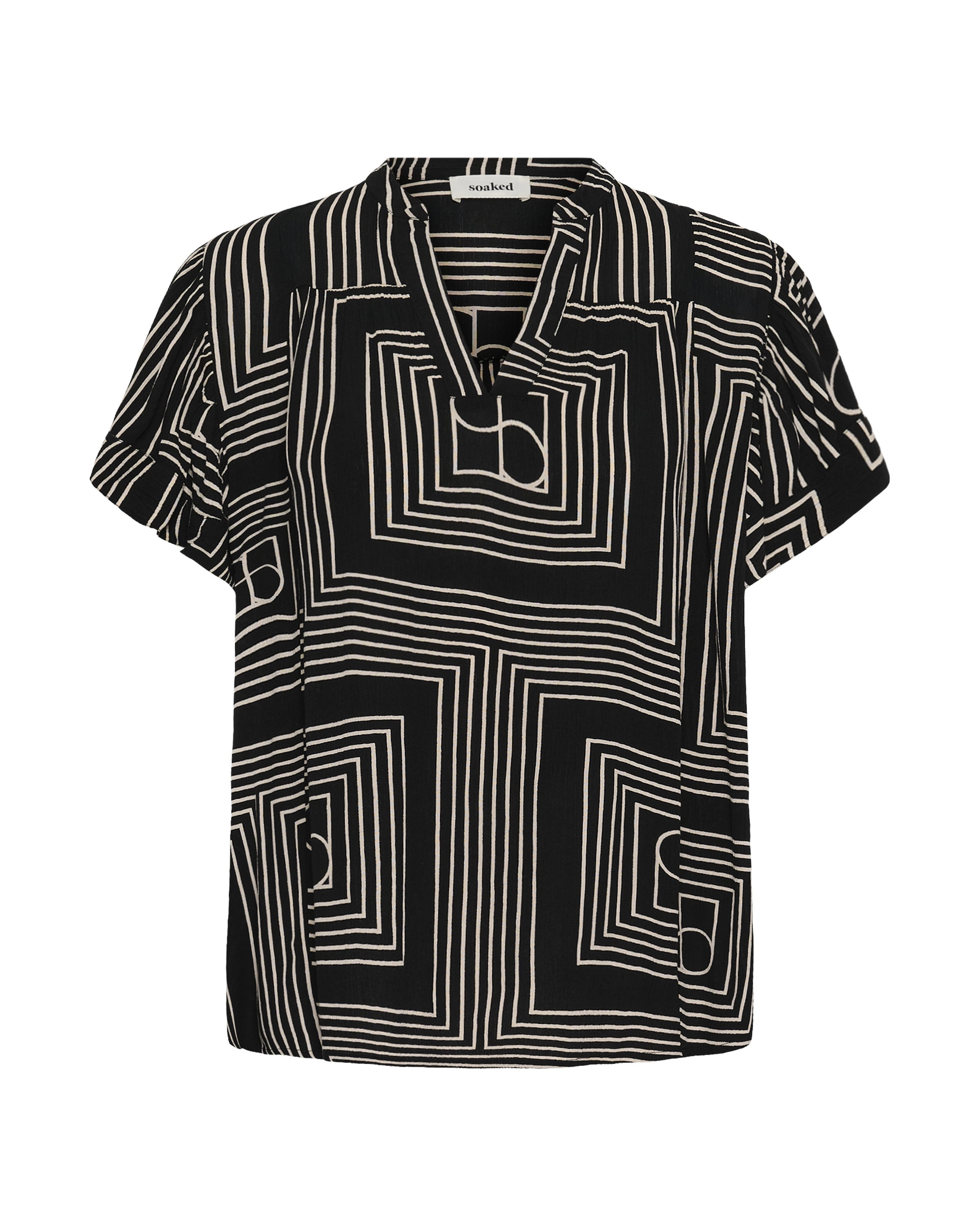 SOAKED IN LUXURY - Blusa en negro: frente
