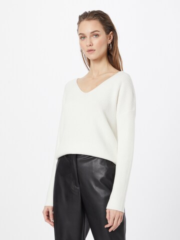 Pull-over QS en beige : devant