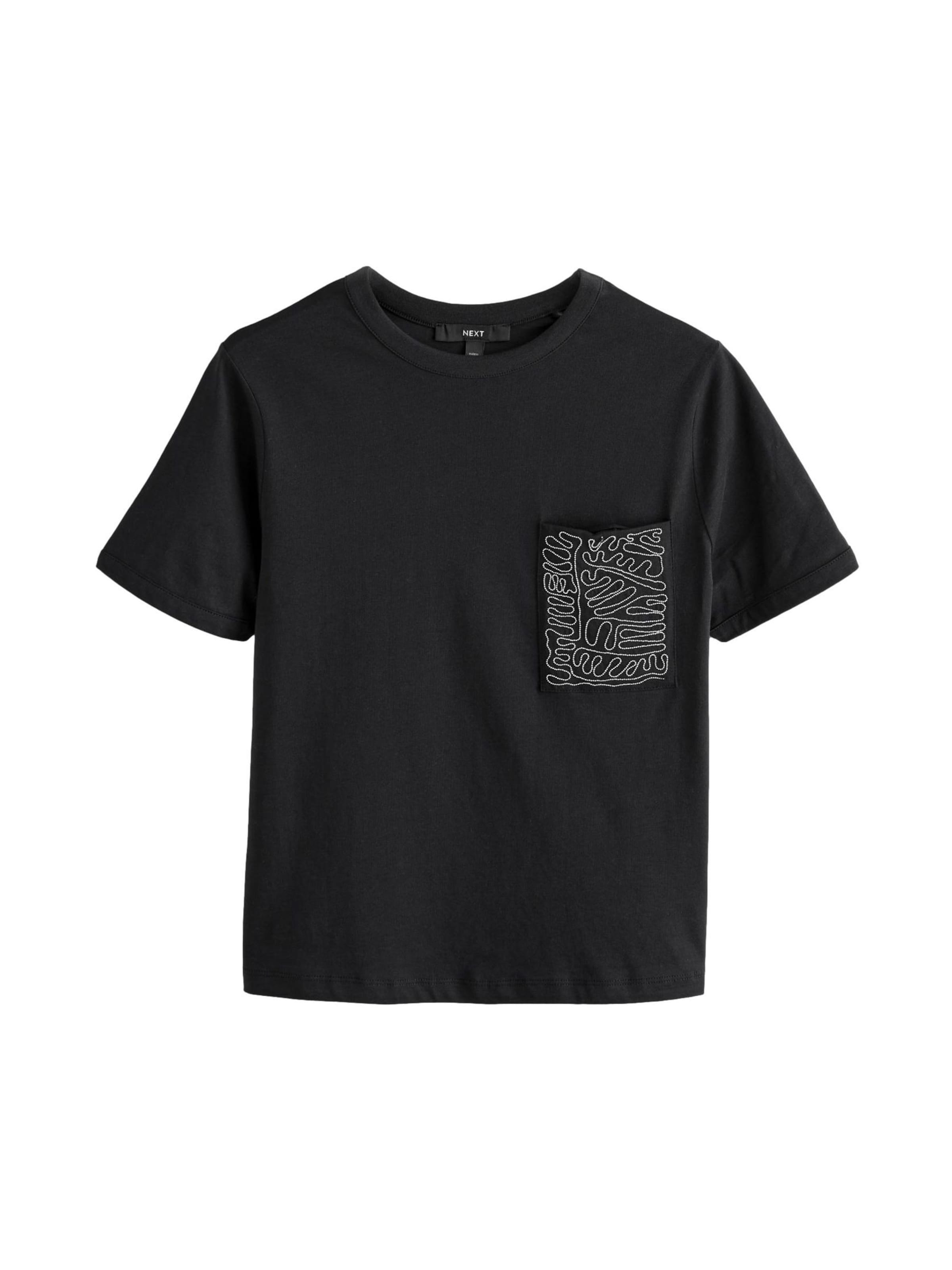 Tricou de la Next pe negru: față