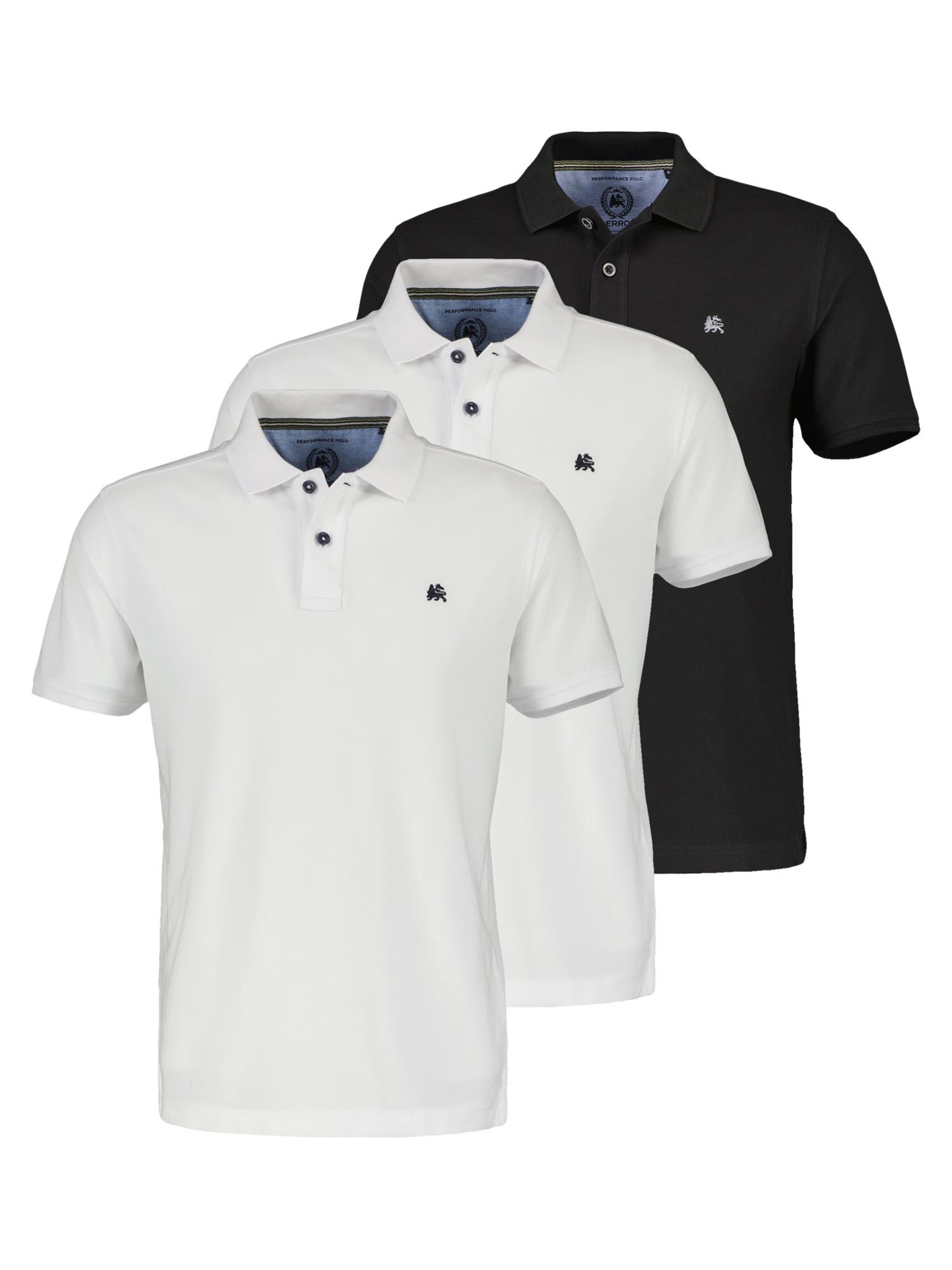 LERROS Shirt 'Basic' in Zwart: voorkant