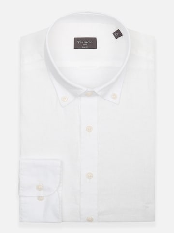 Slim fit Camicia 'Leonardo' di 7Camicie in bianco