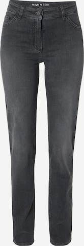 GERRY WEBER Slimfit Jeans in Grijs: voorkant