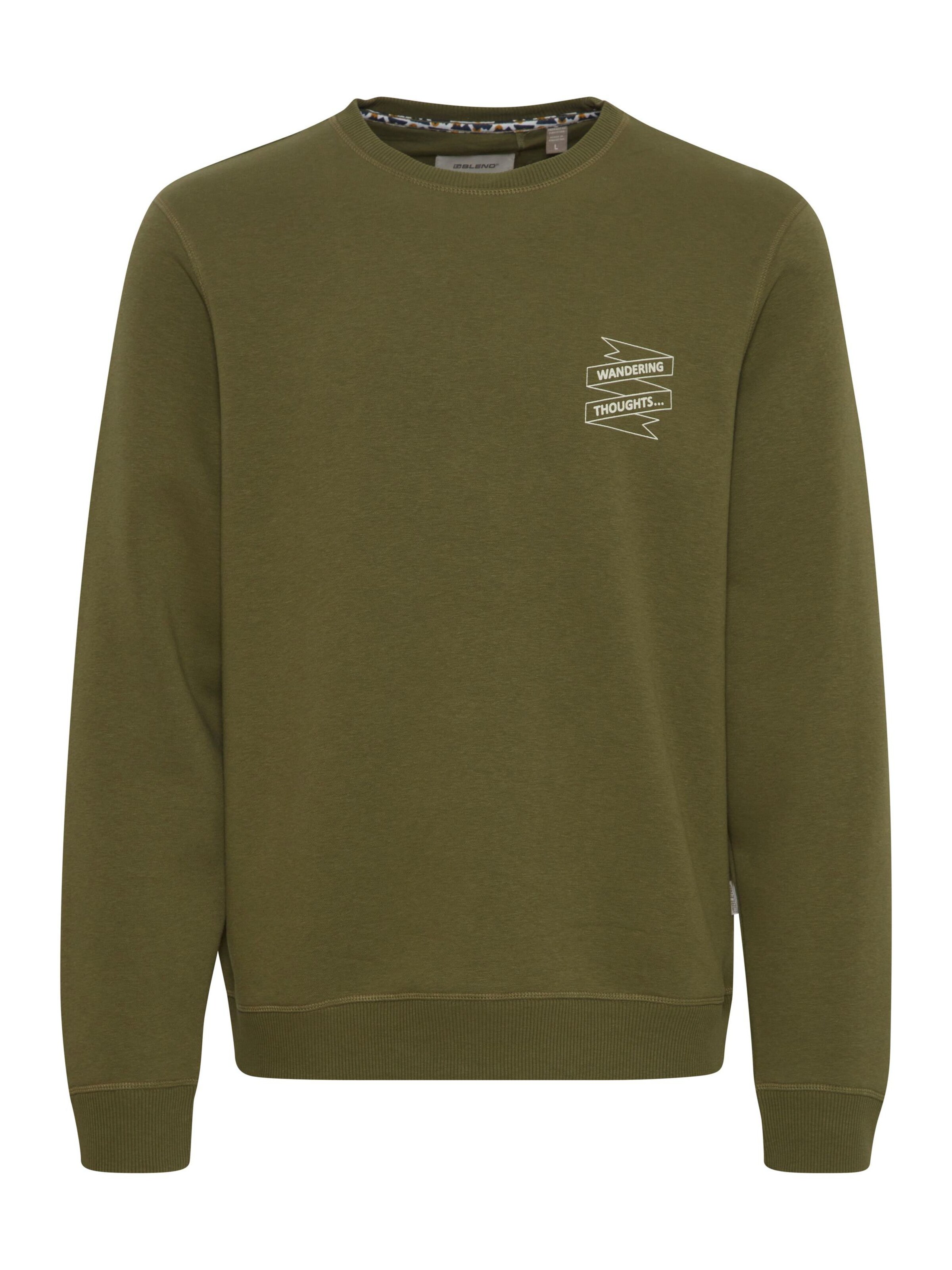 BLEND Sweatshirt in Groen: voorkant