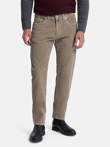 PIERRE CARDIN Regular Broek 'Futureflex Lyon' in Beige: voorkant