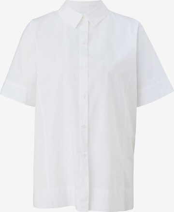 comma casual identity Blouse in Wit: voorkant