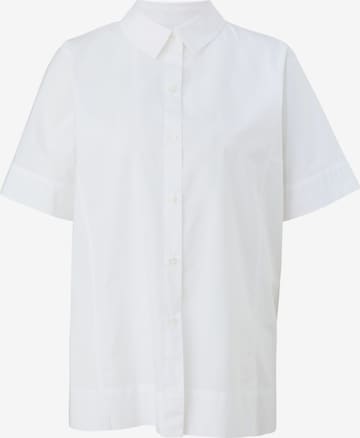 comma casual identity Blouse in Wit: voorkant